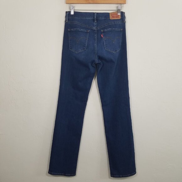 Levi's 314 Shaping Straight Stretch Jeans Blue Size 27 - Picture 4 of 6
